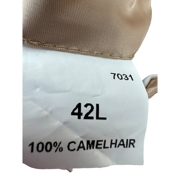 Jos. A Banks Camel Hair‎ Coat Jacket Mens Size 42L Luxury Minimalist - Picture 4 of 10